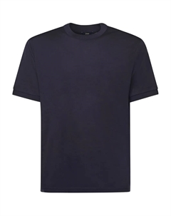 Футболка из шерсти с круглым вырезом, синий Herno