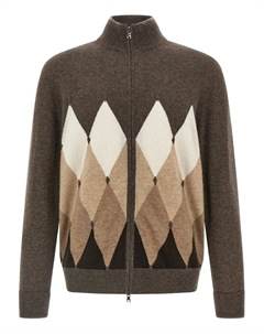 Кардиган на молнии с узором "аргайл" Ballantyne