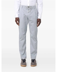 Плиссированные брюки на завязках, синий Eleventy