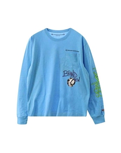 Футболка x Matty Boy Brain New Long-Sleeve T-Shirt, Blue Chrome hearts