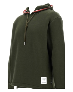 Худи с нашивкой-логотипом, зеленый Thom browne