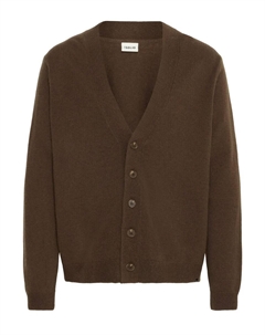 Вязаный кардиган DRICK, Brown Solid