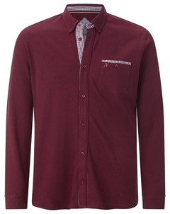 Рубашка на пуговицах Comfort fit Knutheim, Dark red Jan vanderstorm