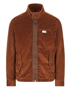 Куртка из вельвета с высоким воротником, коричневый Fay