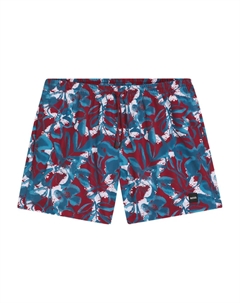 Плавки-шорты с цветочным узором, красный Boss