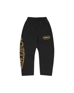 Брюки Superior Royale Open Hem Pant, Black/Yellow Corteiz