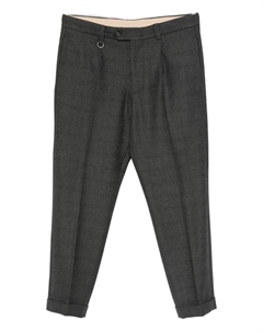 Брюки с заложенными складками, серый Paolo pecora