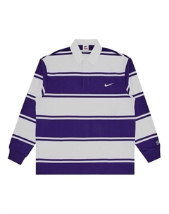Топ x Nike Stripe Rugby, Purple Supreme