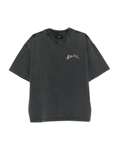 Футболка с вышивкой, черный Amiri