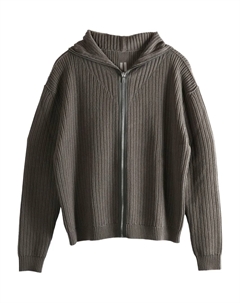 Ребристая толстовка на молнии, серый Rick owens