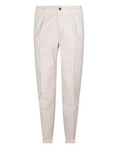 Брюки со стрелками и манжетами, нейтральный Incotex