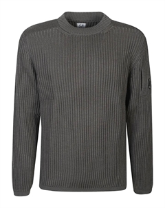 Вязаный свитер в рубчик, серый C.p. company