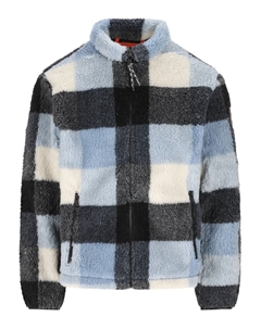 Флисовая куртка в клетку, синий Napapijri