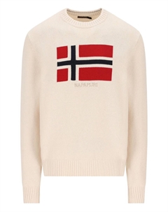 Свитер с украшением в виде флага, нейтральный Napapijri
