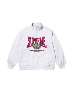 Пуловер Crest Appliqué Half Zip Pullover, Ash Grey Supreme