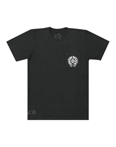 Футболка Beijing Exclusive Horseshoe Logo Pocket T-Shirt, Black Chrome hearts