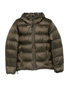 Стеганое пальто с капюшоном, зеленый Aspesi