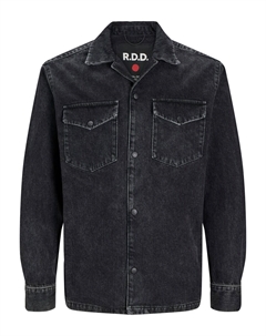 Рубашка на пуговицах классического кроя , Black denim Jack & jones