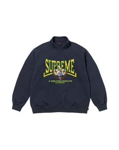 Пуловер Crest Appliqué Half Zip Pullover, Navy Supreme