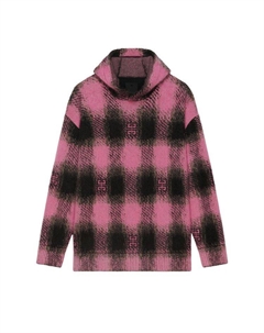 Свитер 4G Check Hooded Sweater, Black/Pink Givenchy