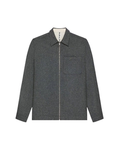 Рубашка Zip Front Shirt, Medium Grey Givenchy