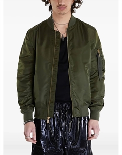 Куртка-бомбер на молнии, зеленый Alpha industries