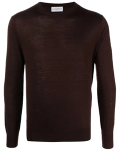 Шерстяной джемпер с круглым вырезом, коричневый Ballantyne