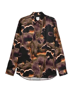 Рубашка с цветочным принтом, коричневый Paul smith