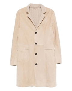 Замшевое пальто, нейтральный Eleventy