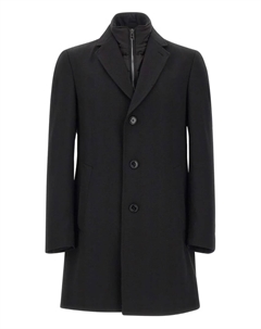 Однобортное пальто, черный Boss