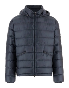 Стеганая куртка с капюшоном, синий Herno
