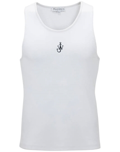 Топ с вышитым логотипом Anchor, белый Jw anderson