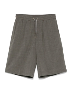 Прямые брюки-шорты из сирсакера, серый Paul smith