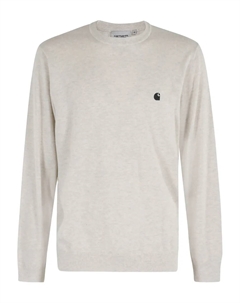 Свитер с логотипом и круглым вырезом, нейтральный Carhartt wip