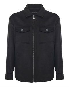 Рубашка на молнии с клапанами на карманах Richard, черный Giuliano galiano