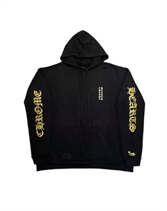 Худи 1988 Hoodie Gold Glitter, Black/Gold Chrome hearts