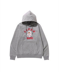 Худи Japan College Kabuki Pullover Hoodie, Grey Bape