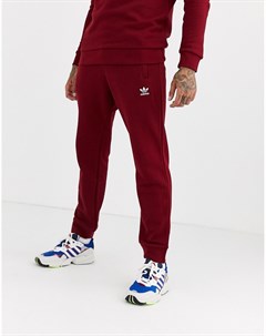 Бордовые джоггеры с вышитым логотипом Adidas originals