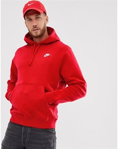 Худи красного цвета с логотипом Club Nike