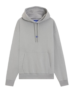 Худи с нашивкой-логотипом, серый Hugo