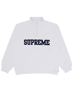 Пуловер Collegiate Half Zip Pullover, Ash Grey Supreme