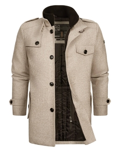 Демисезонное пальто Brandon, Beige Indicode jeans