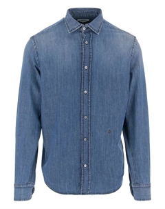 Джинсовая рубашка на пуговицах, синий Jacob cohen