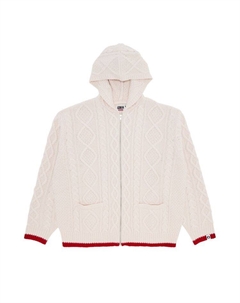 Свитер x Goodenough Zip Up Hooded Sweater, Stone Supreme