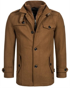 Демисезонное пальто Brandon, Camel Indicode jeans