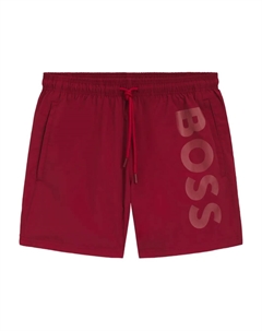 Плавки-шорты с логотипом, красный Boss