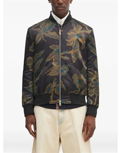 Бомбер с цветочным принтом, коричневый Paul smith