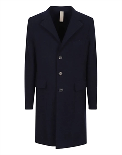 Однобортное пальто, синий Eleventy