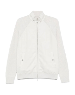 Бомбер с панельной отделкой, белый Eleventy