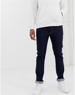 Синие джинсы скинни с логотипом Versace jeans